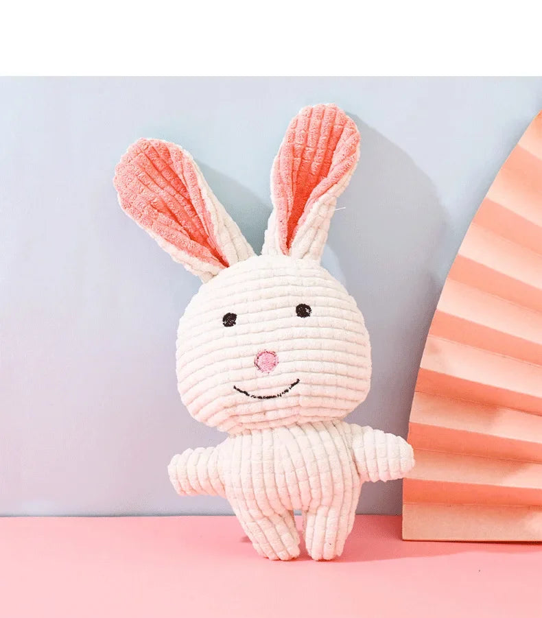 Plush Animal Shaped Dog Toy - Bite Resistant, Squeaky