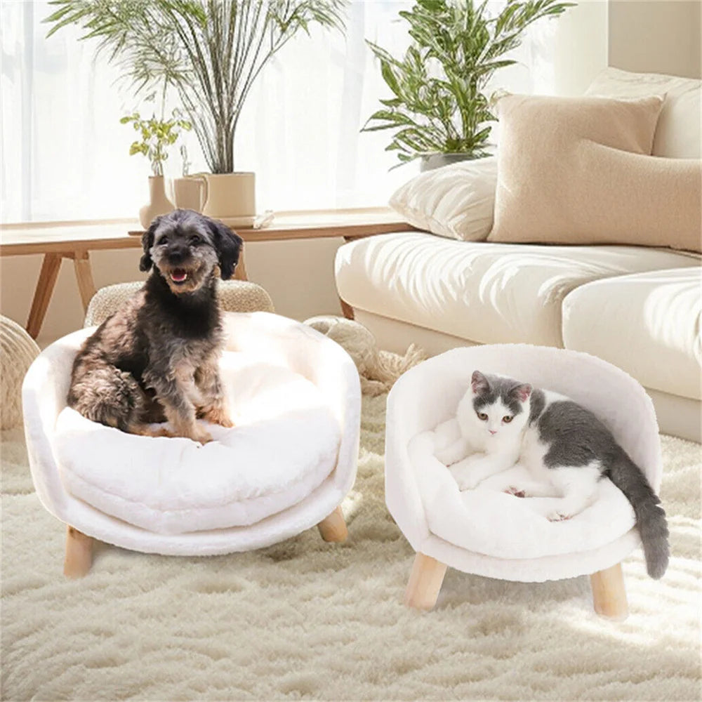Elevated Sofa Bed With Removable Waterproof Padded Cushion