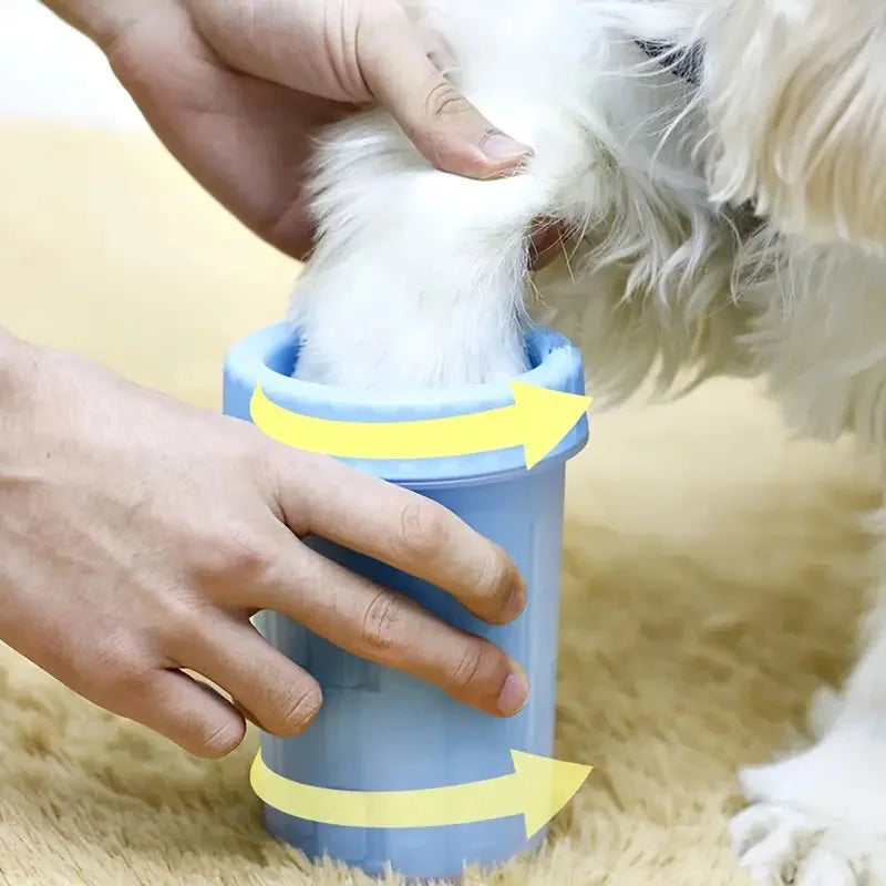 Portable Pet Paw Cleaner Cup - With Soft Bristles