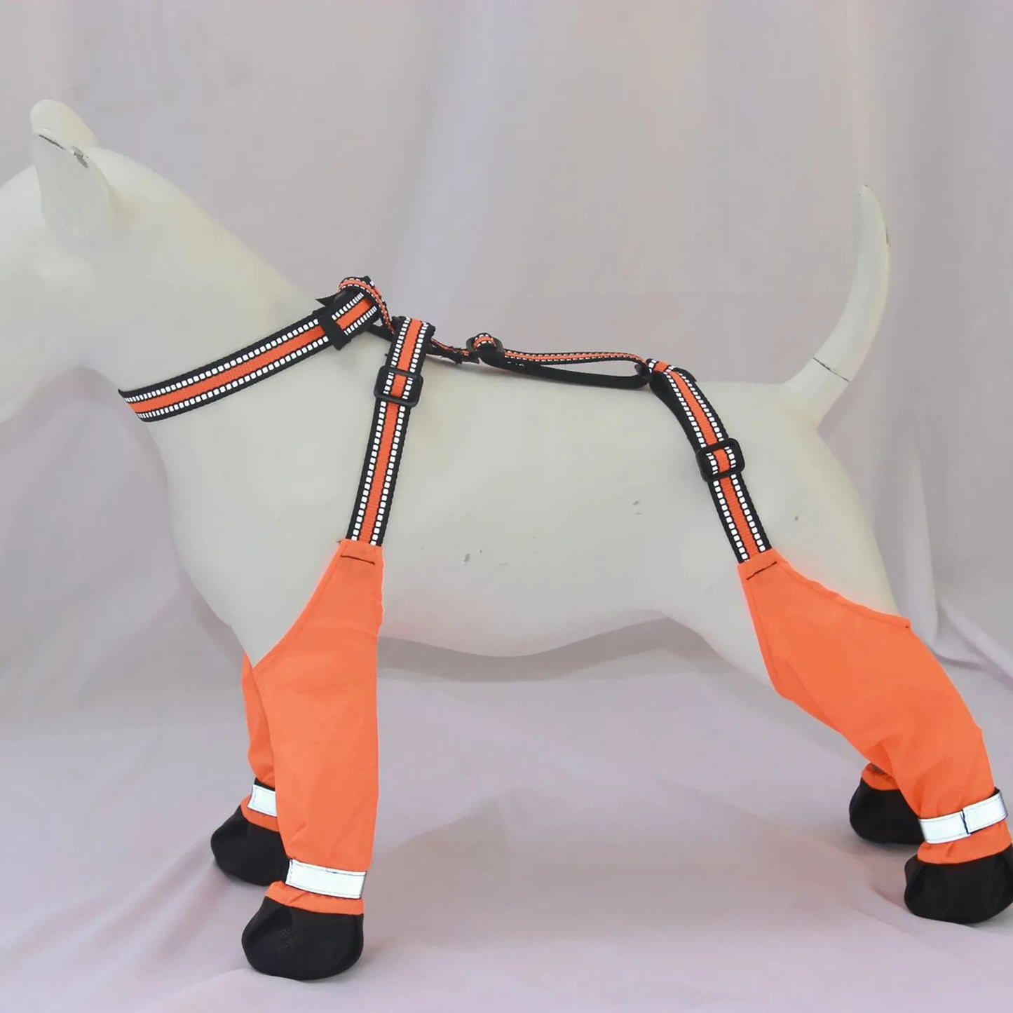 Adjustable Water Proof Dog Shoes With Suspenders