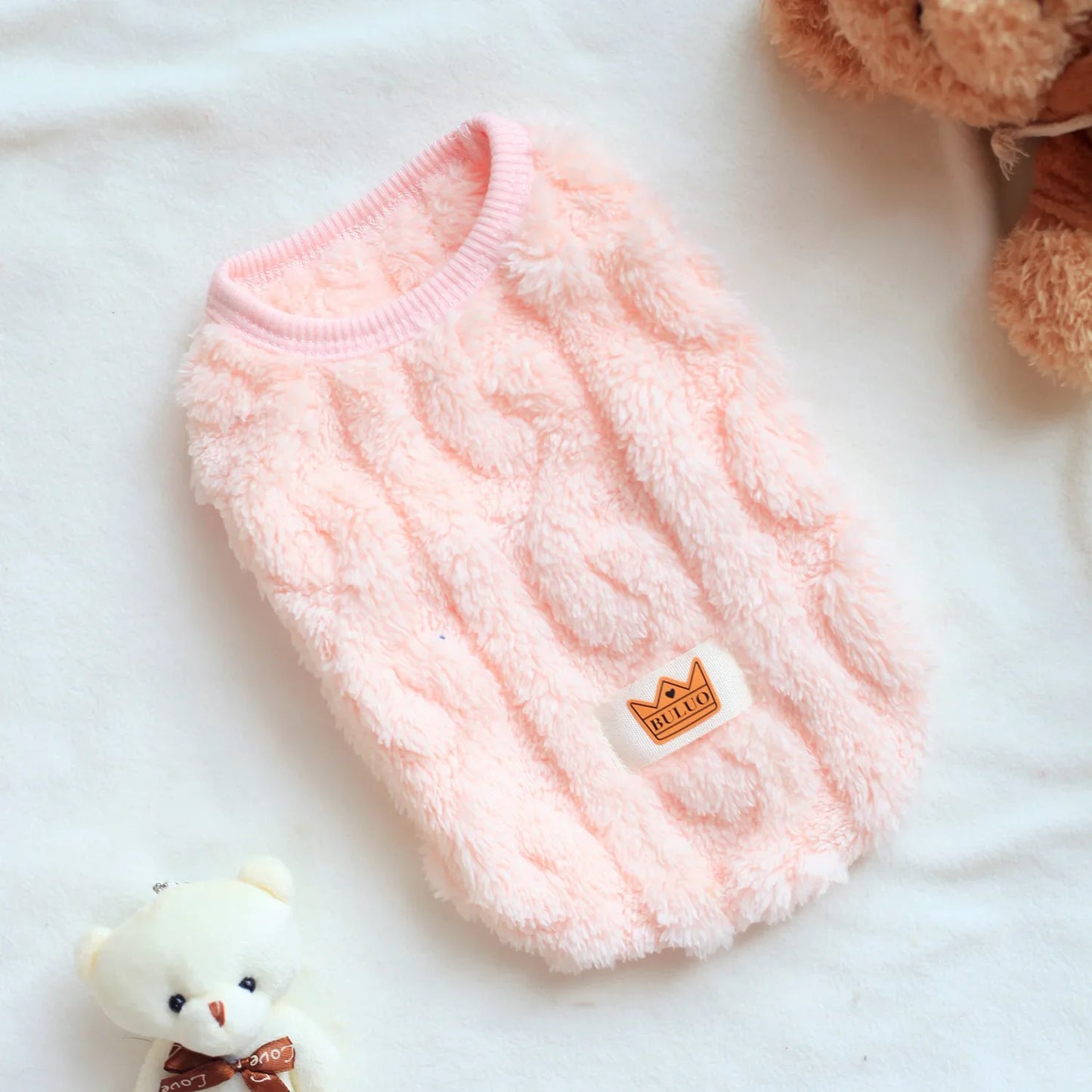 Winter Fleece Sweatshirt for Small Pets