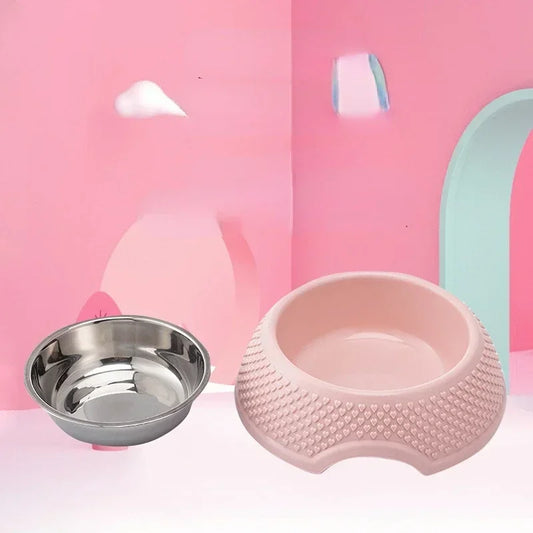 Stainless Steel Pet Tableware Sealed Feeding Bowl