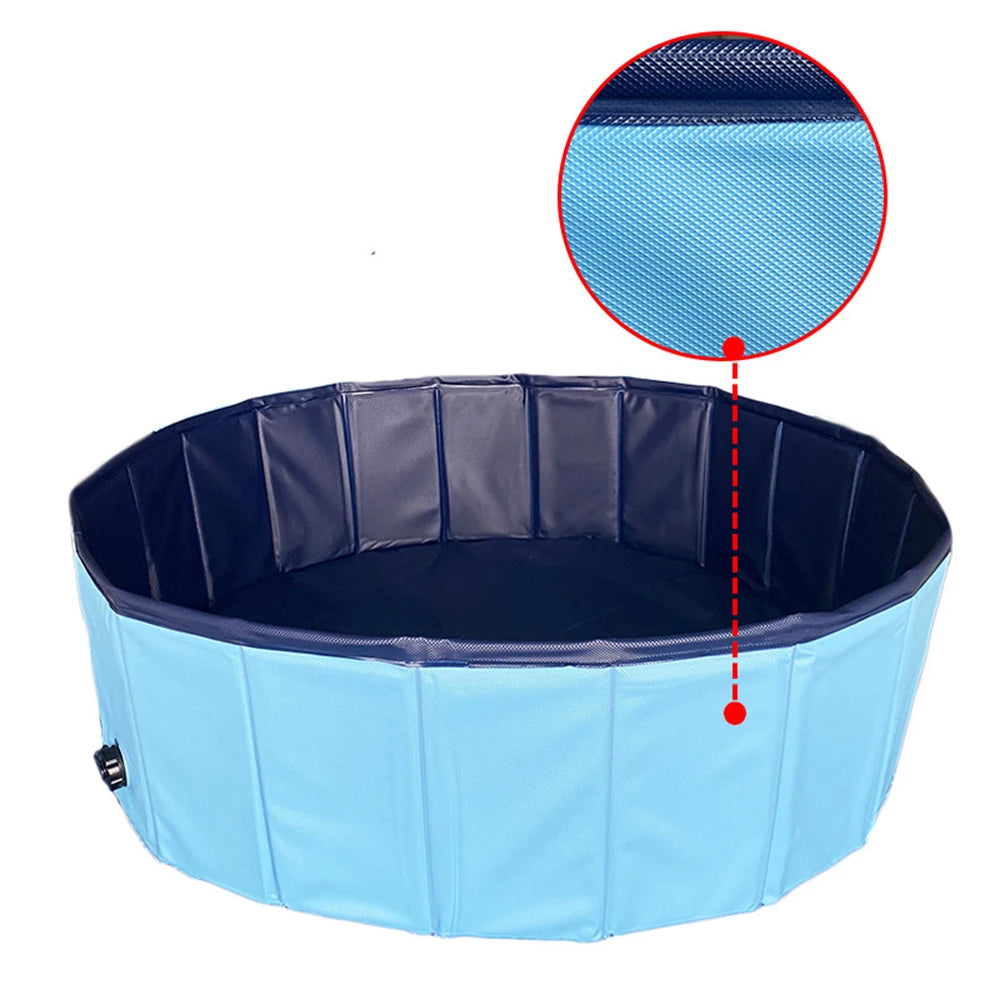 Large Dog Plastic Portable Swimming Pool With Cover