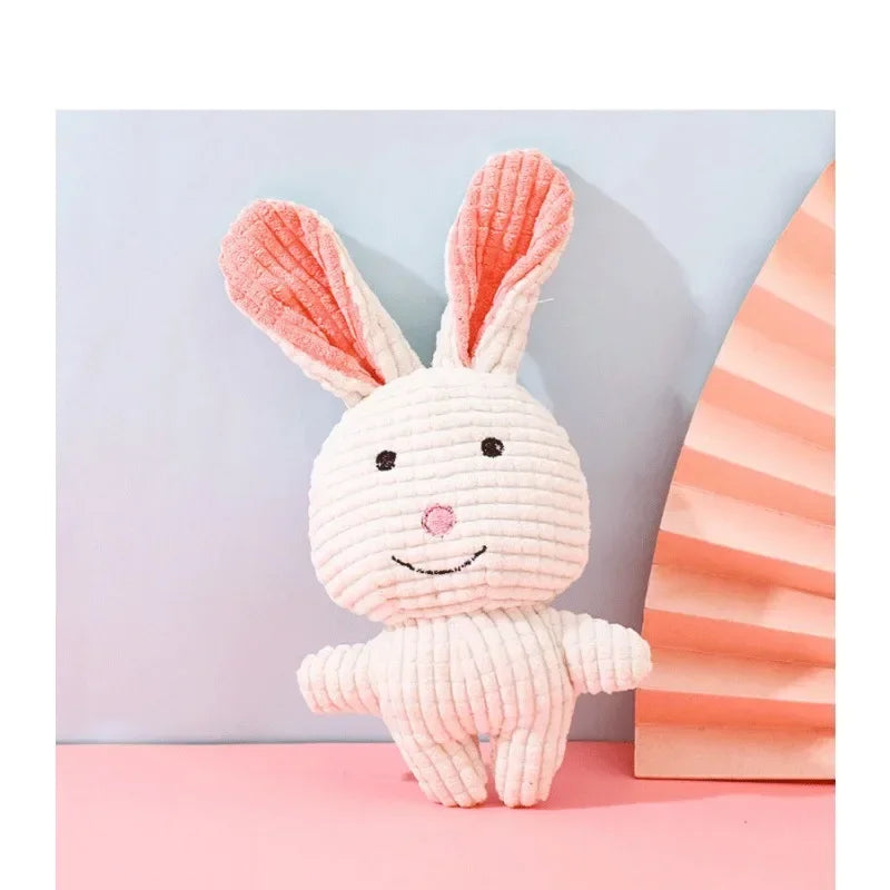 Plush Animal Shaped Dog Toy - Bite Resistant, Squeaky
