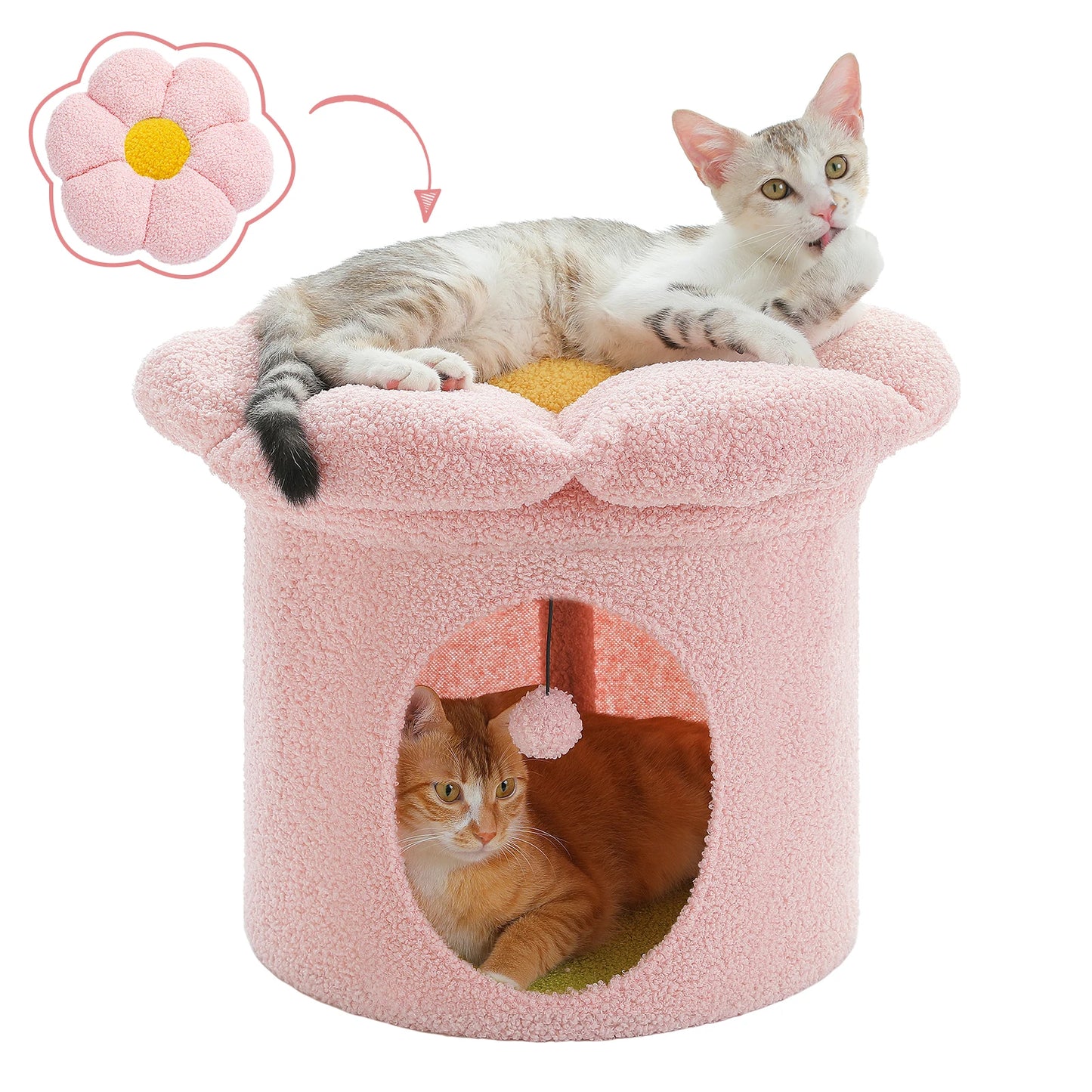Cat House Condo With Removable Flower Bed
