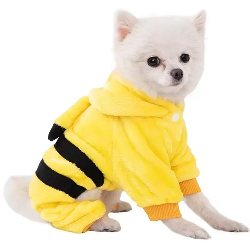 Soft Warm Fleece Costume Jumpsuits For Pets