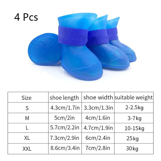 Anti-Slip Rubber WaterProof Rain Boots - Pets