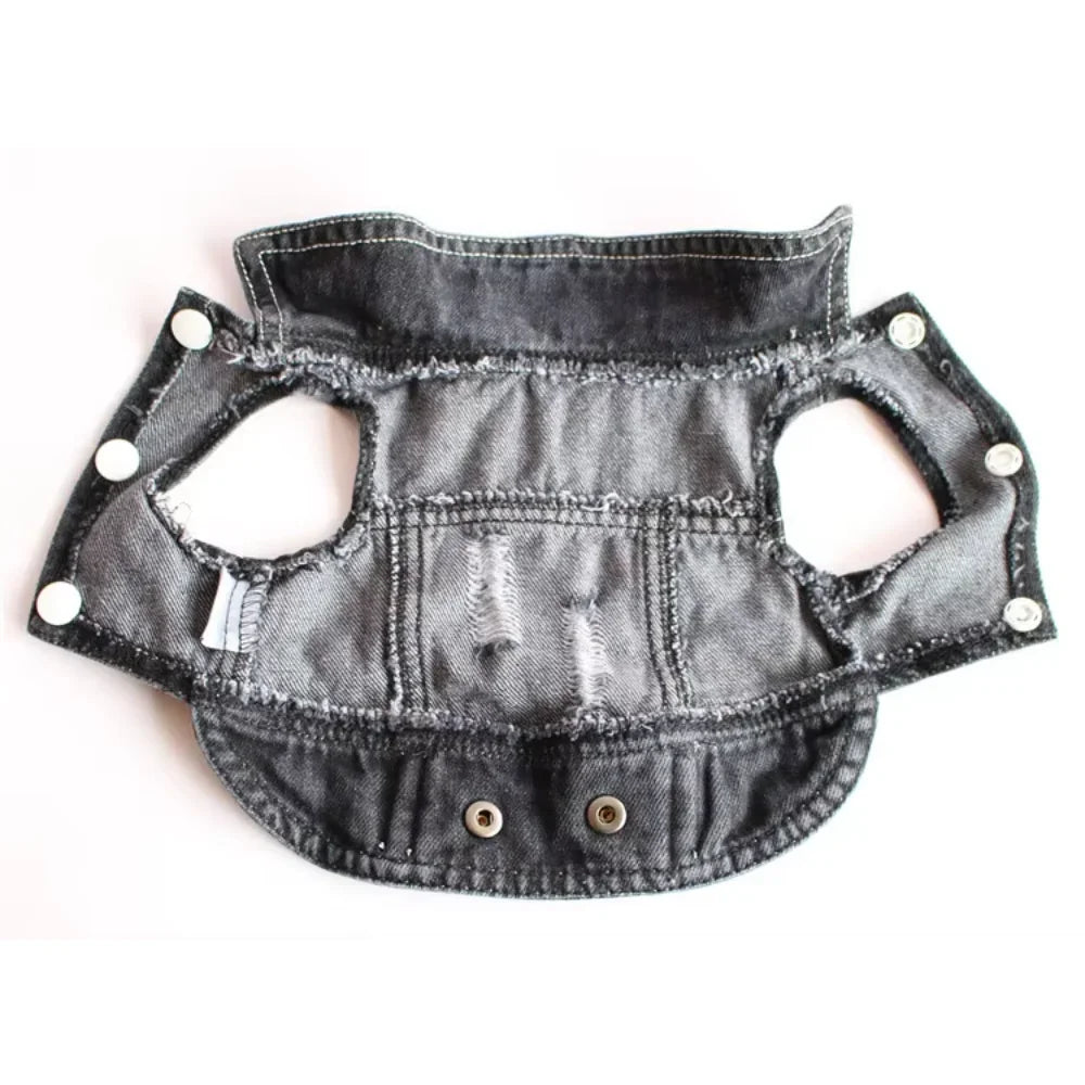 Classic Denim Vest For Small Dogs
