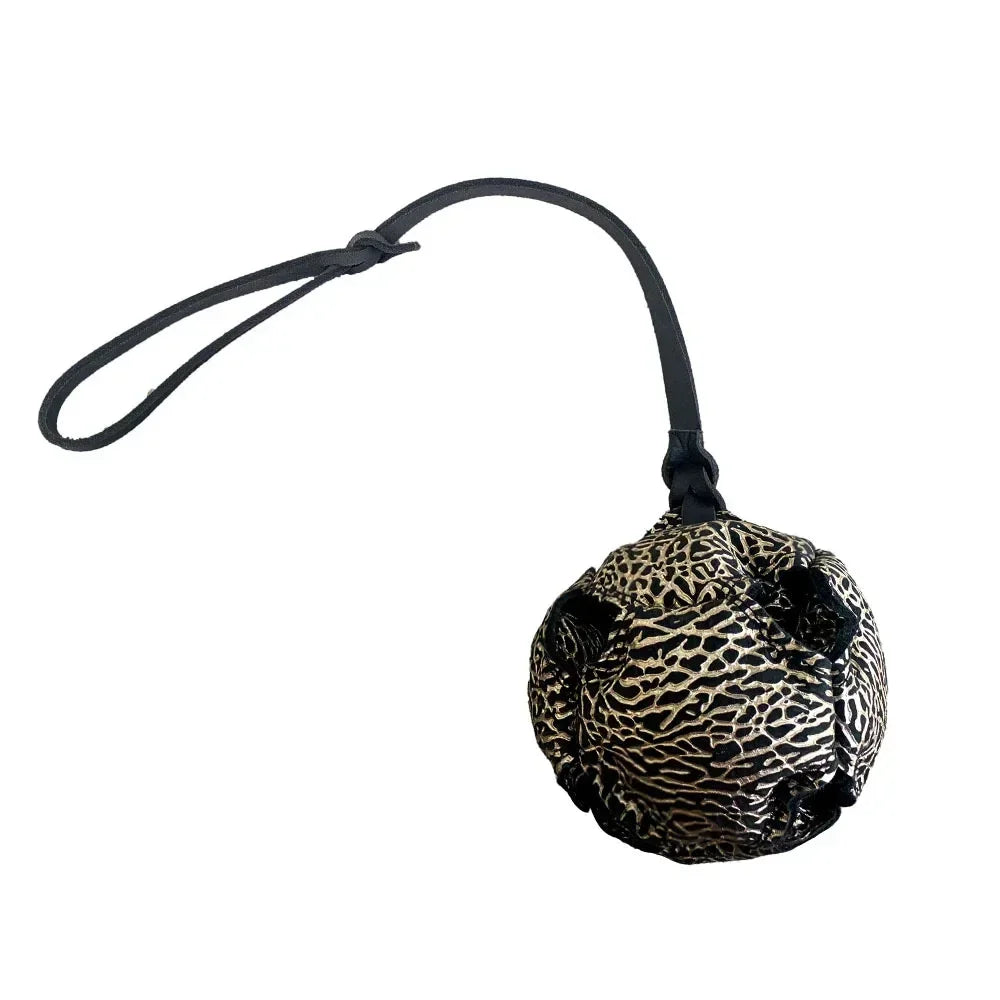 Leather Dog Ball Toy With Handle
