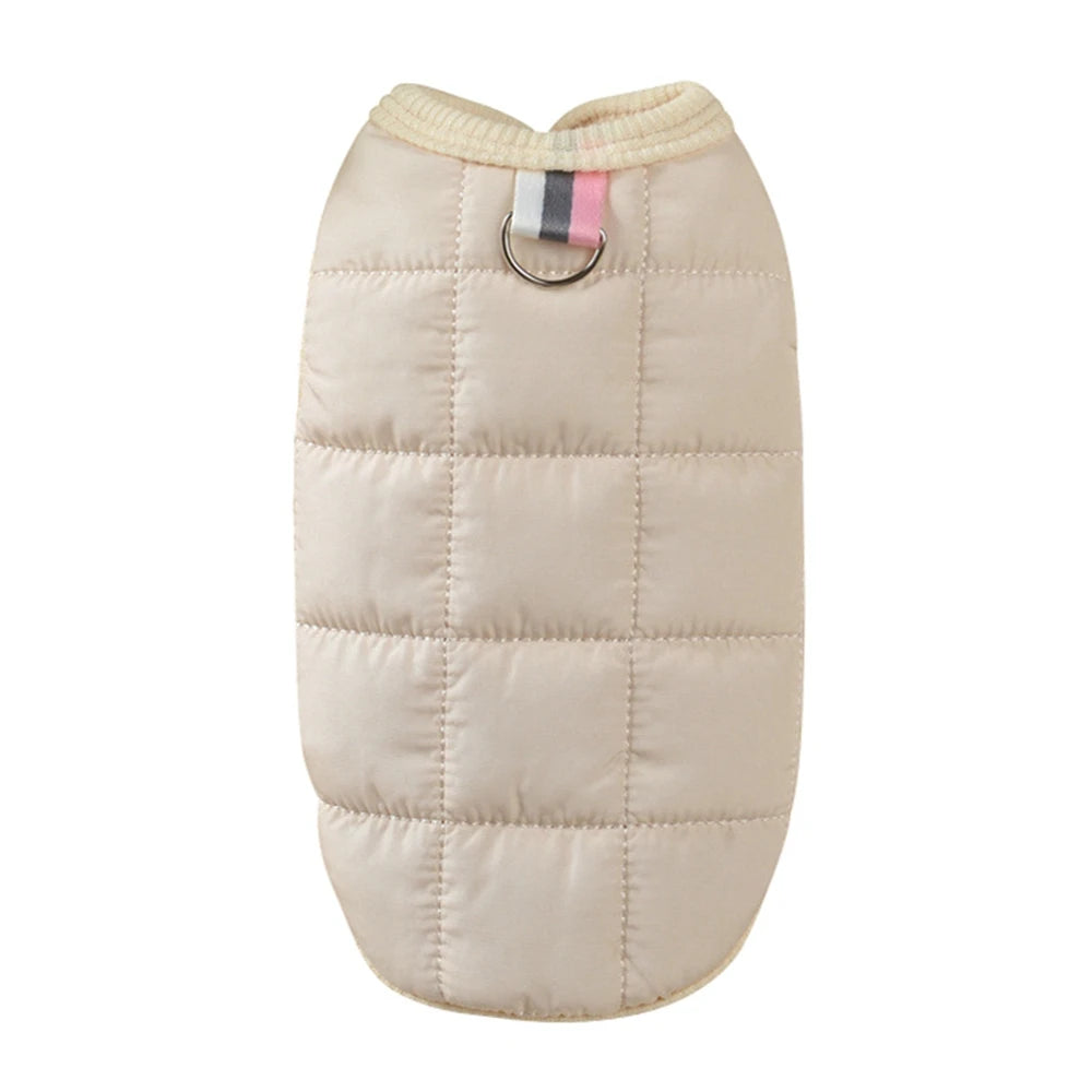 Warm Cotton Padded Windproof Vest Jacket For Dogs