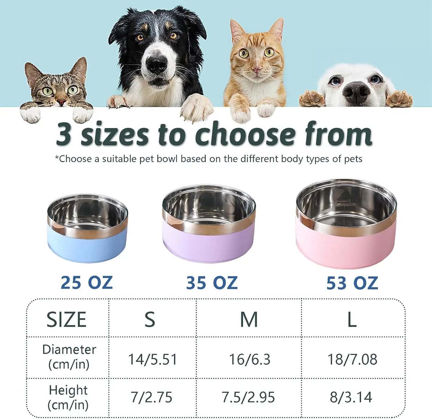Customized Stainless Steel Bowls With Name Engraving