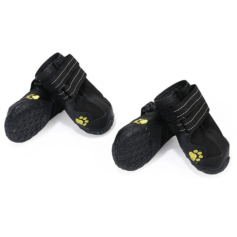 Reflective Waterproof Anti-Slip Rubber Dog Booties