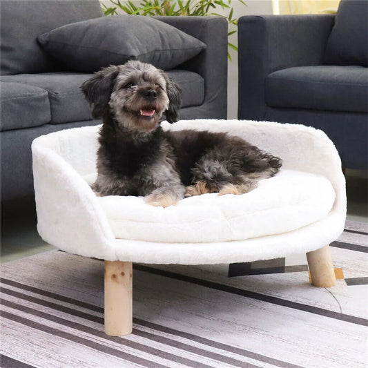 Elevated Sofa Bed With Removable Waterproof Padded Cushion