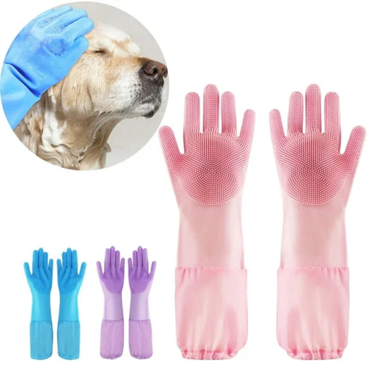Pet Cleaning Gloves For Bathing With Shampoo