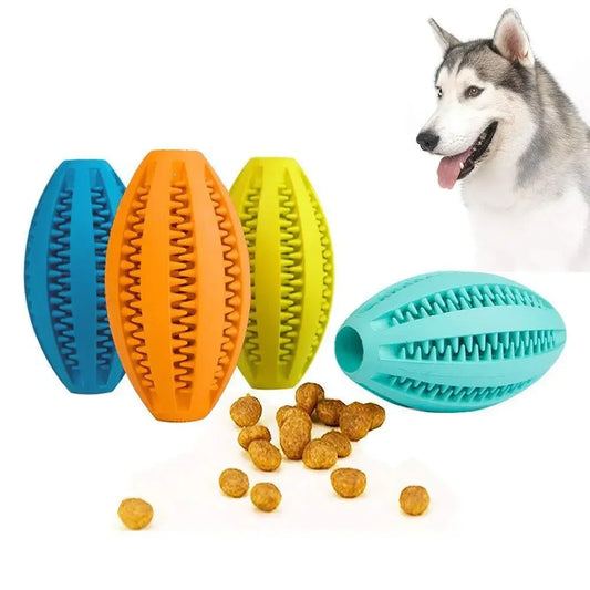 Dog Chew Toys-Natural Rubber,Snack Ball, Bouncy