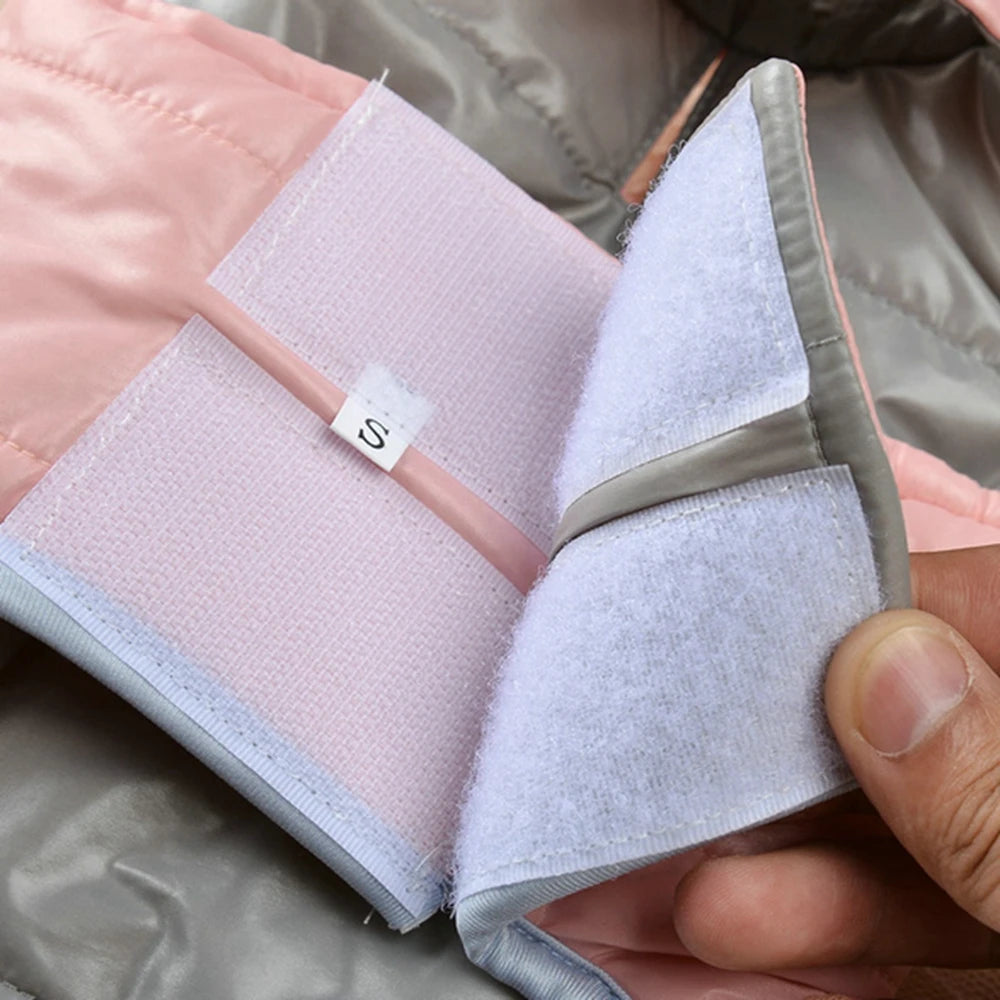 Small Dog Double-Sided Winter Jacket -  Waterproof, Comfortable