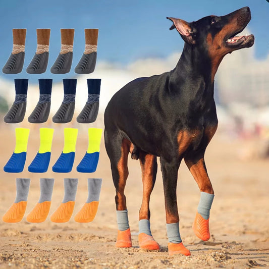 4 Piece Waterproof Anti-Slip Boots For Dogs