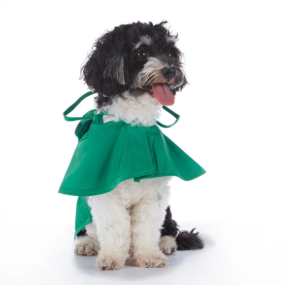 Fashionable Reflective Hooded Waterproof Raincoat For Dogs