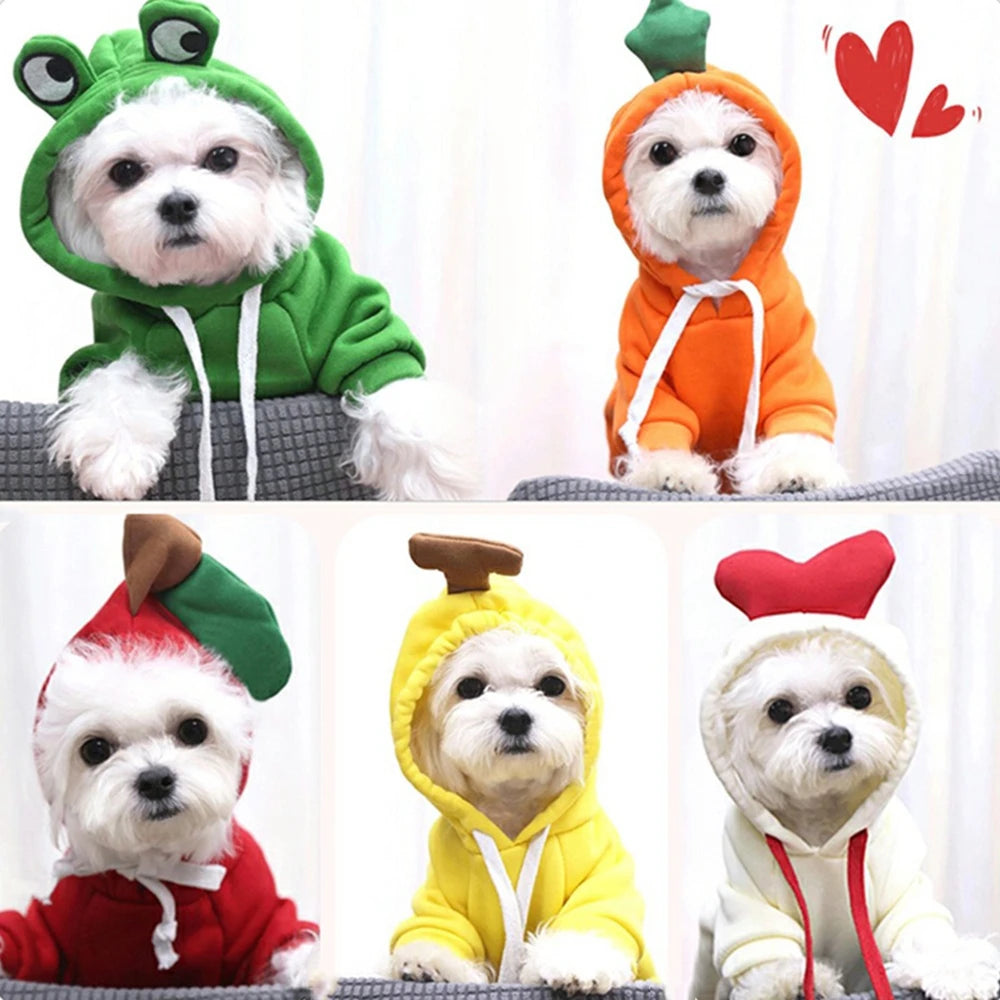 Reindeer Hoodie Costume For Small Pets - Cute, Plush