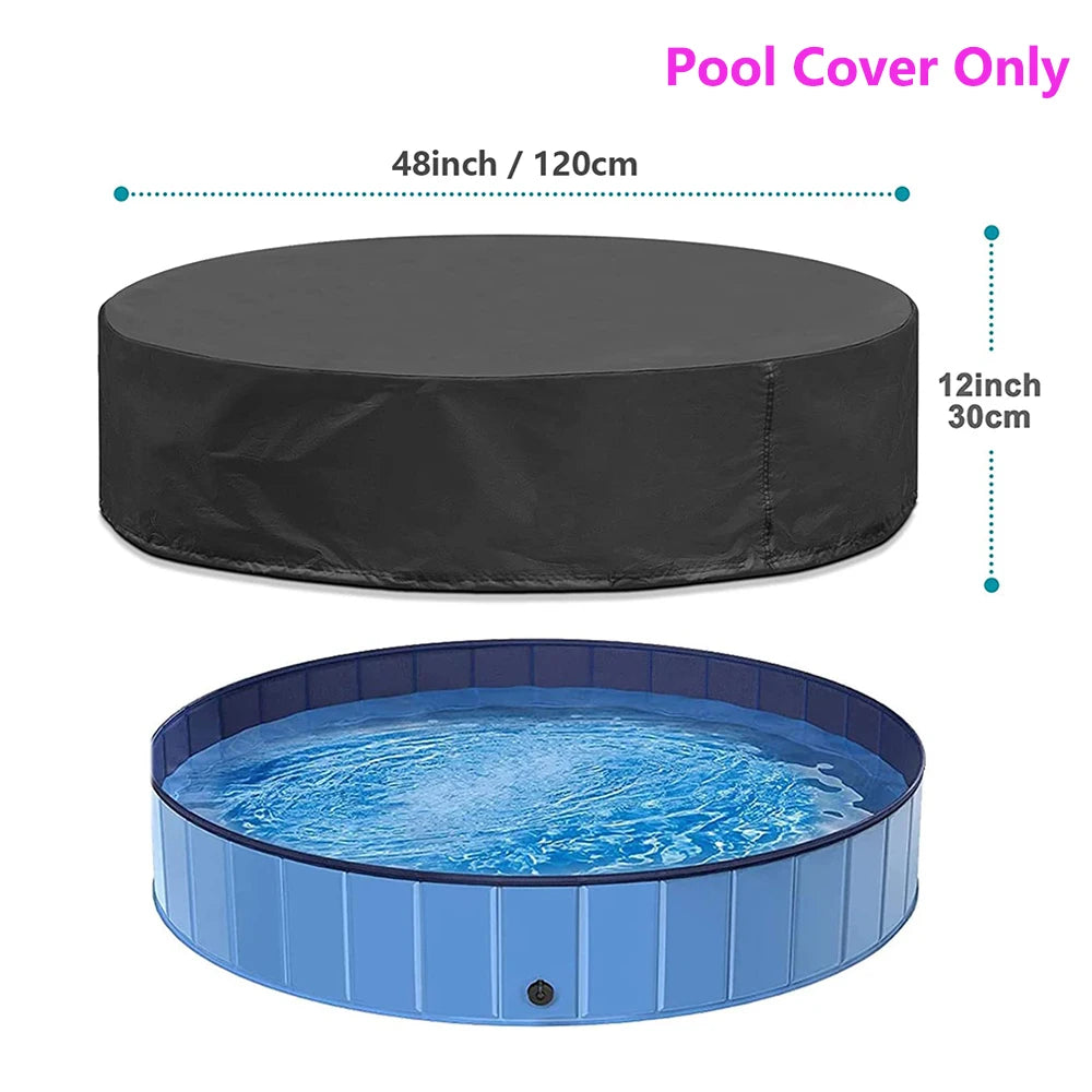 Large Dog Plastic Portable Swimming Pool With Cover