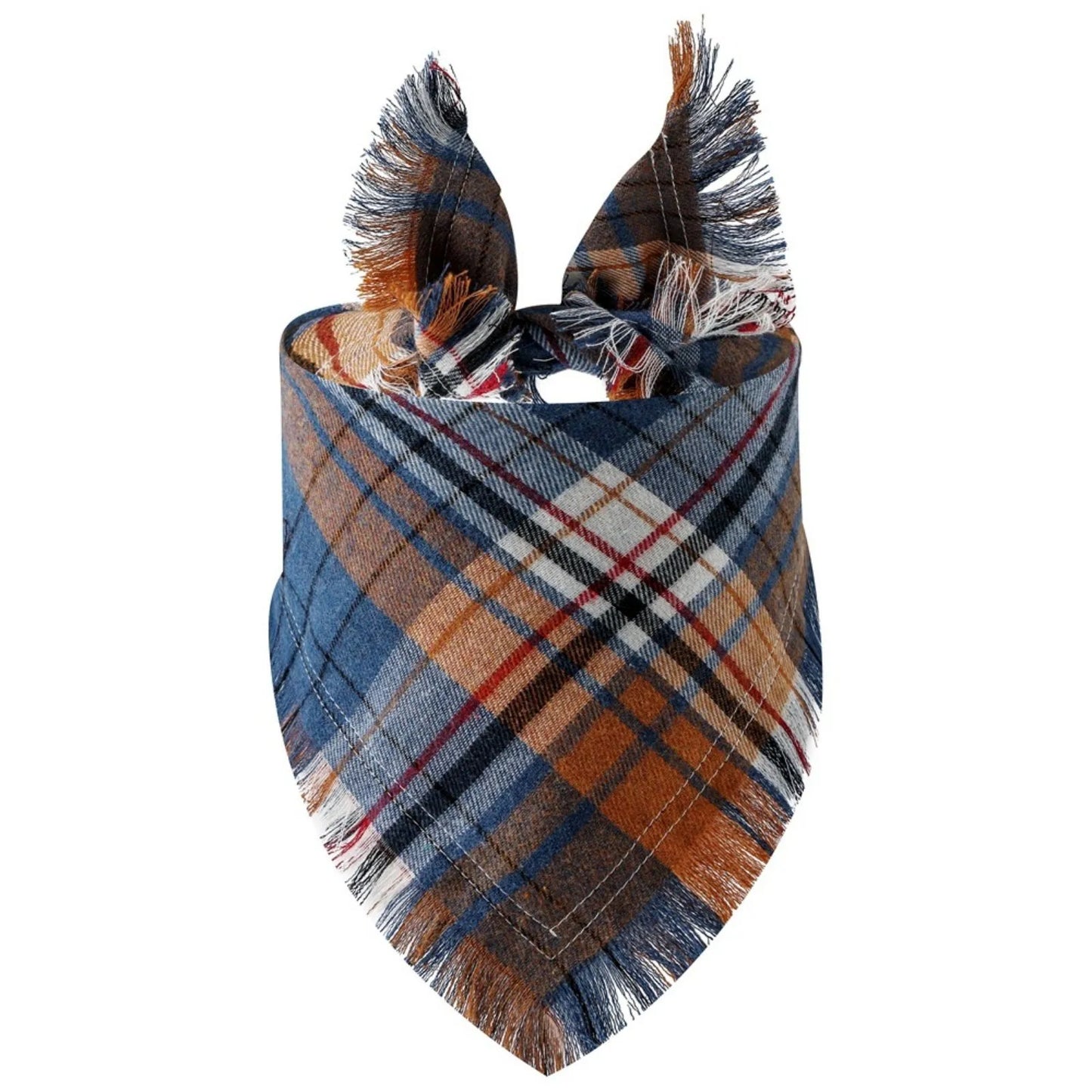 Trendy Classic Plaid Scarf With Tassel Edges