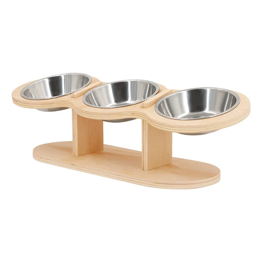 3 Bowls In 1 Feeder - 15-Degree Tilt