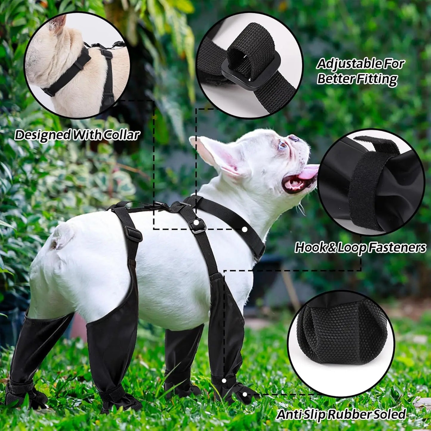 Outdoor Waterproof Suspender Boot Leggings For Dogs