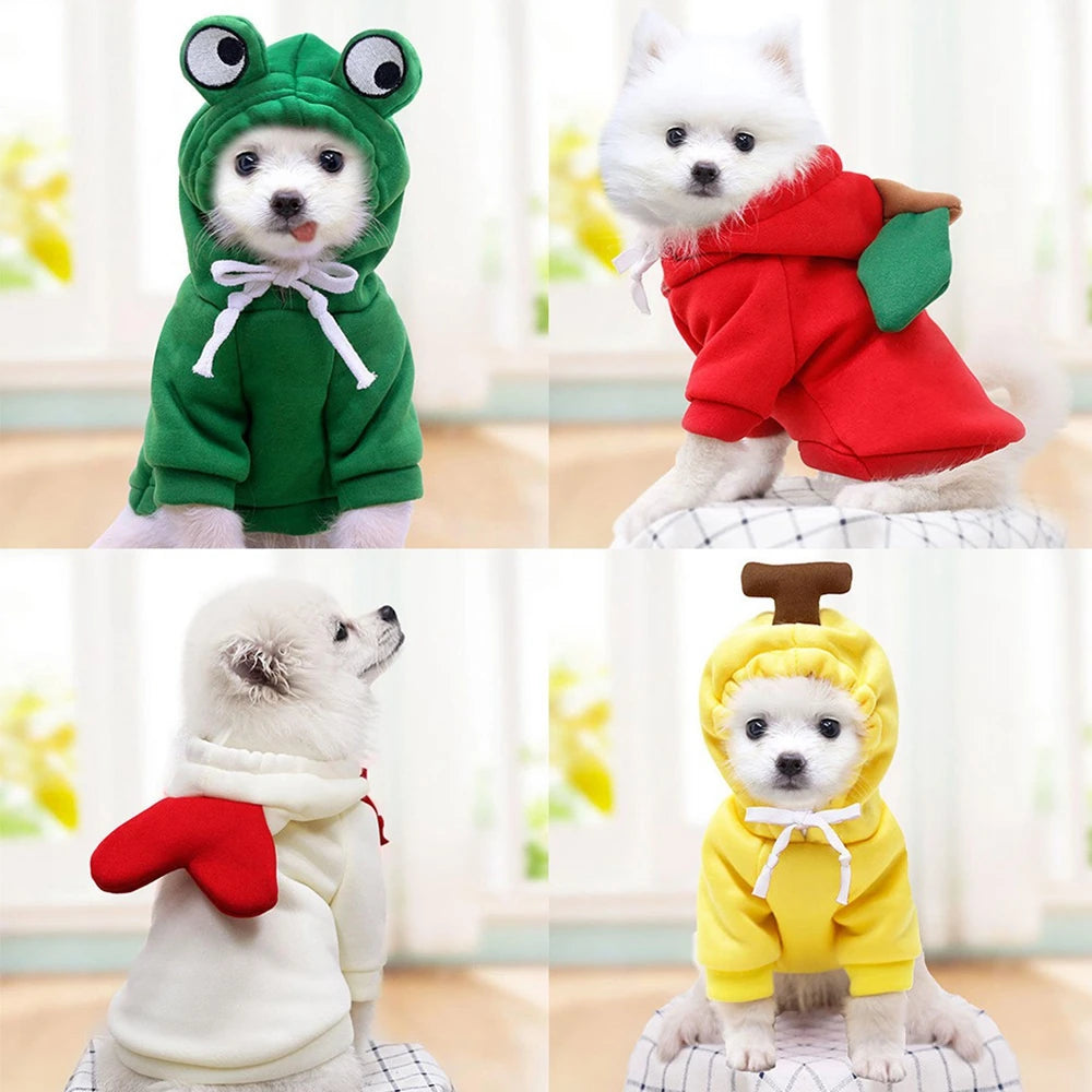 Reindeer Hoodie Costume For Small Pets - Cute, Plush