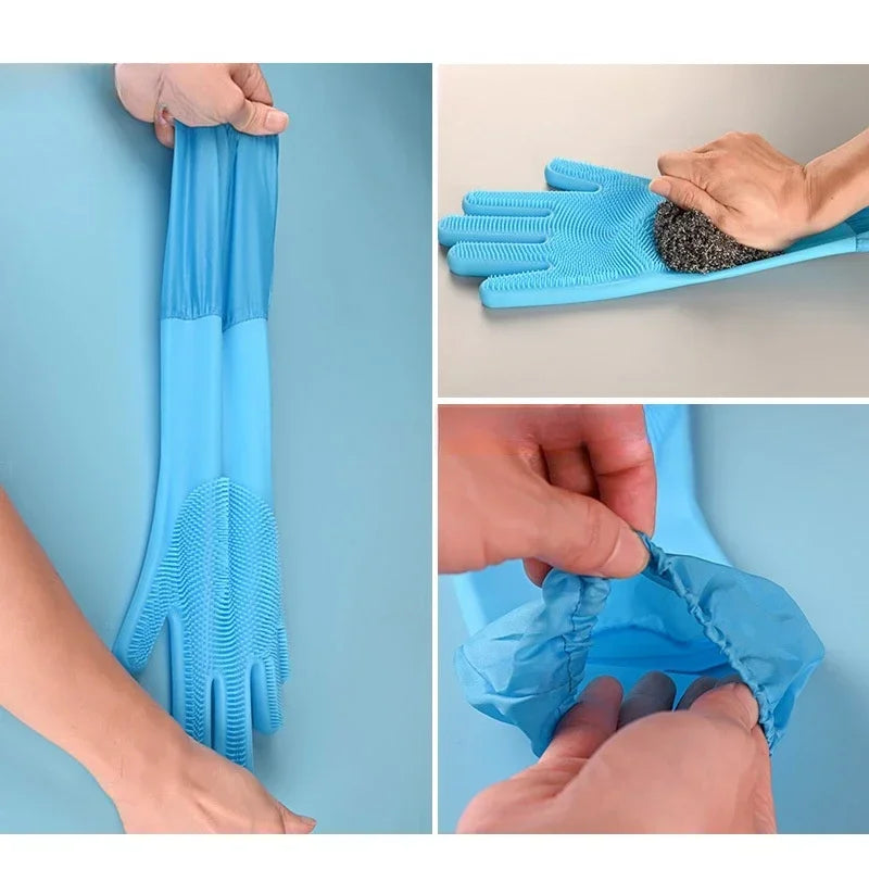 Pet Cleaning Gloves For Bathing With Shampoo