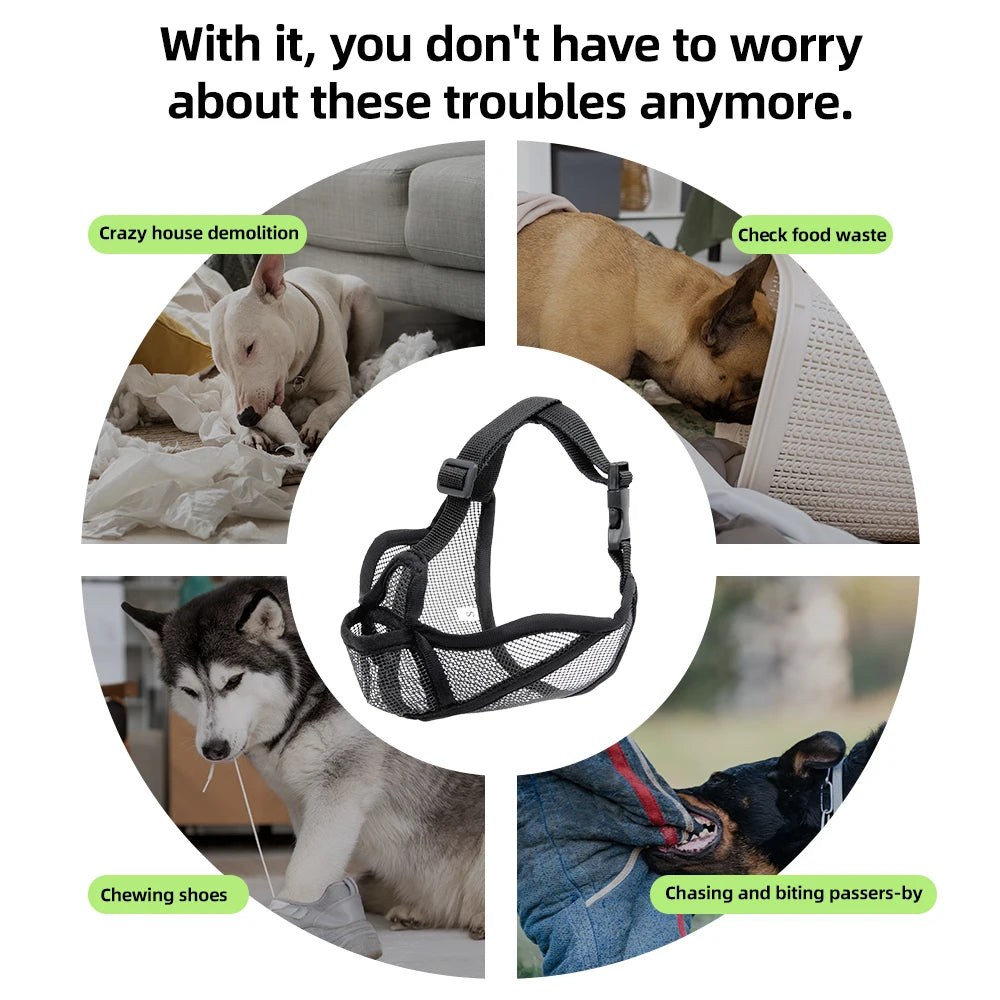 Breathable Muzzle For Short-Snouted Dogs