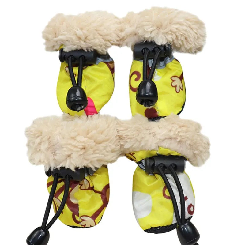 Anti-Slip Winter Boots - Fleece Cartoon Liner