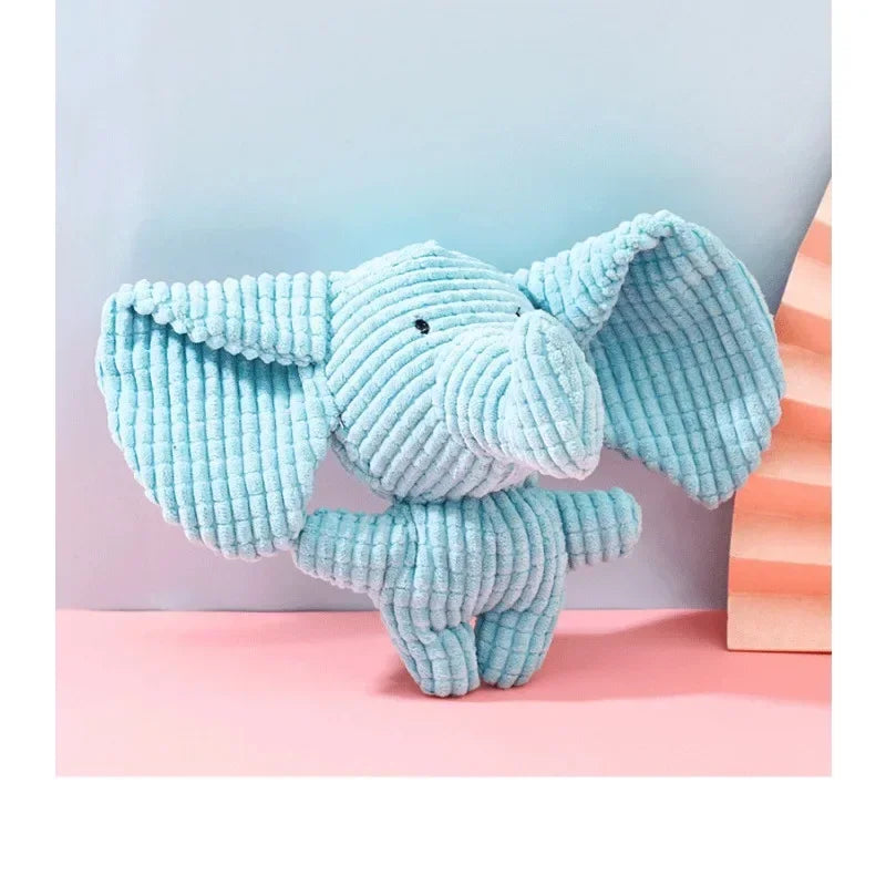 Plush Animal Shaped Dog Toy - Bite Resistant, Squeaky