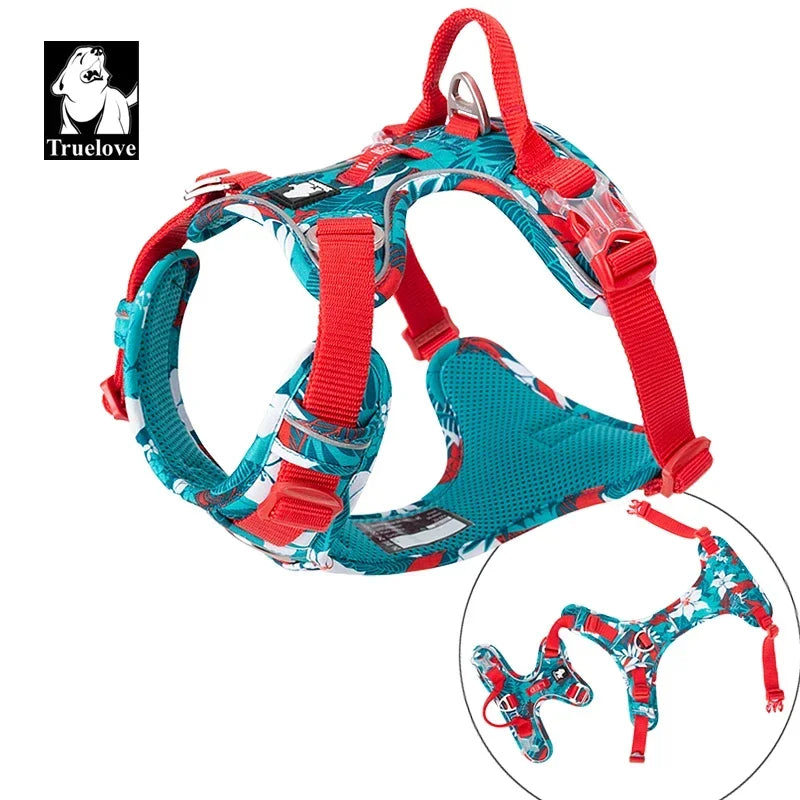 Adjustable Camouflage Reflective Nylon Dog Harness