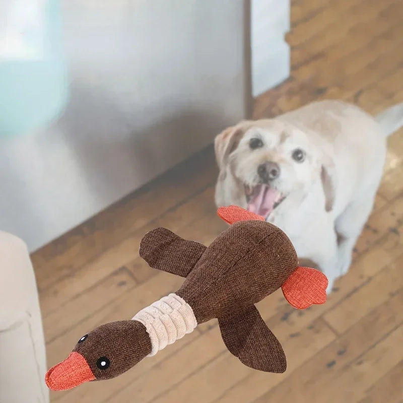 Duck Dog Toy For Aggressive Chewers, Squeaky