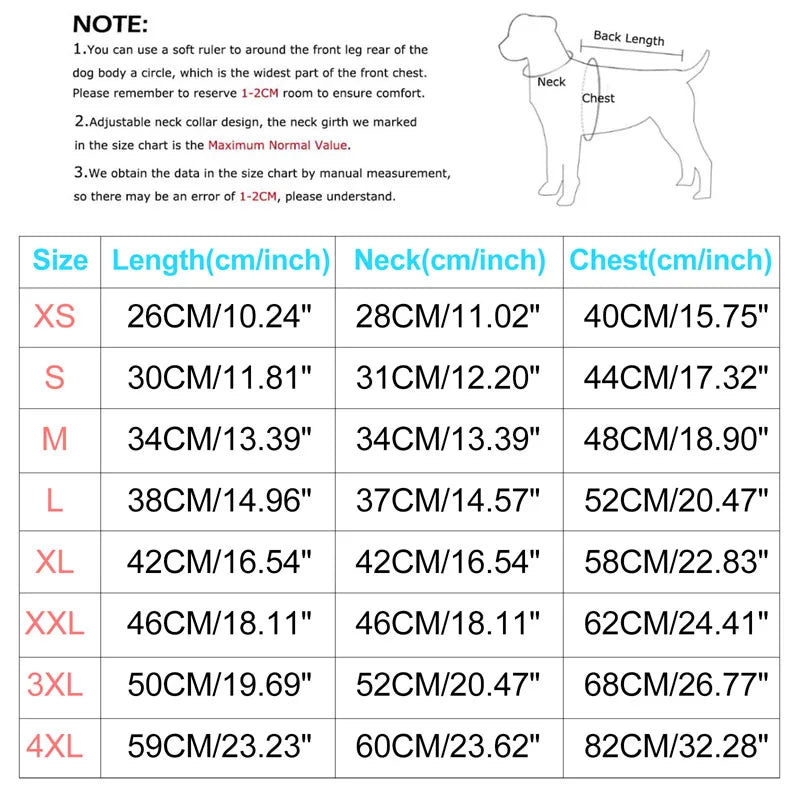 Winter Warm Waterproof Dog Jacket With Harness