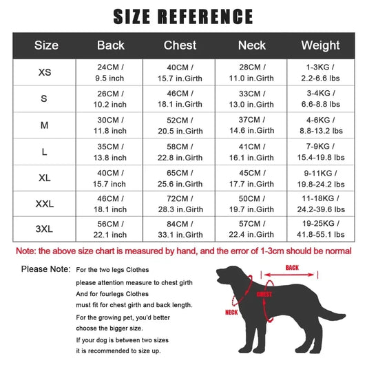 Large Winter Windproof Jacket For Small, Medium Dogs