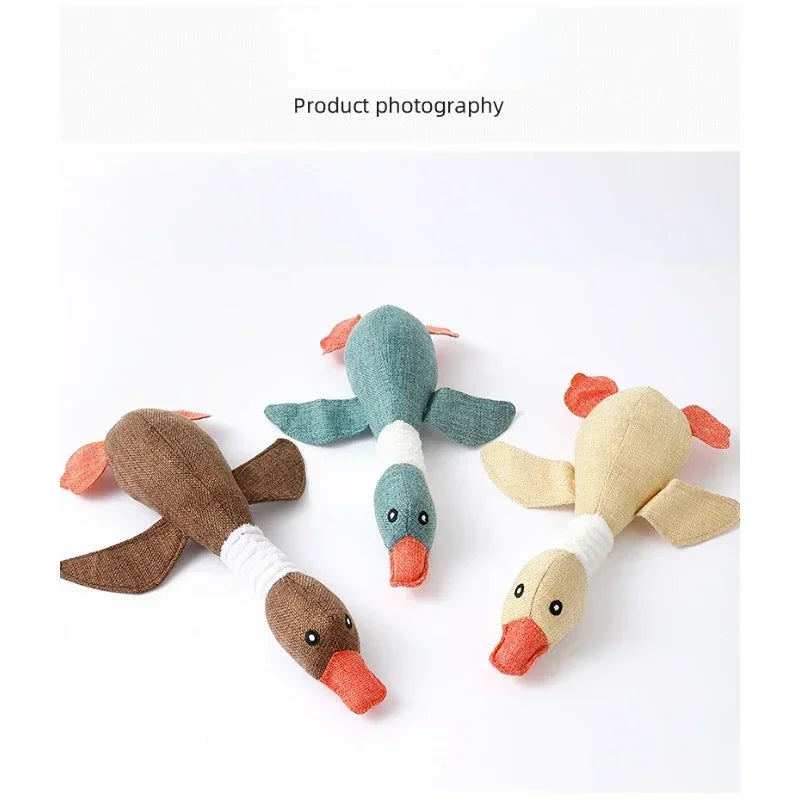 Duck Dog Toy For Aggressive Chewers, Squeaky