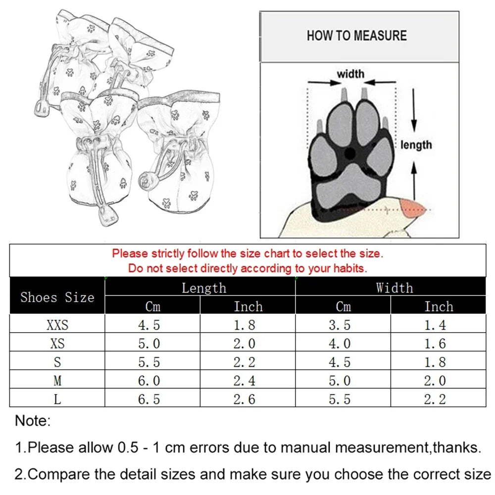 Soft Adjustable Shoes For Pets -  Anti-Slip, Socks
