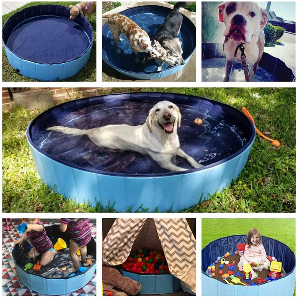 Large Dog Plastic Portable Swimming Pool With Cover