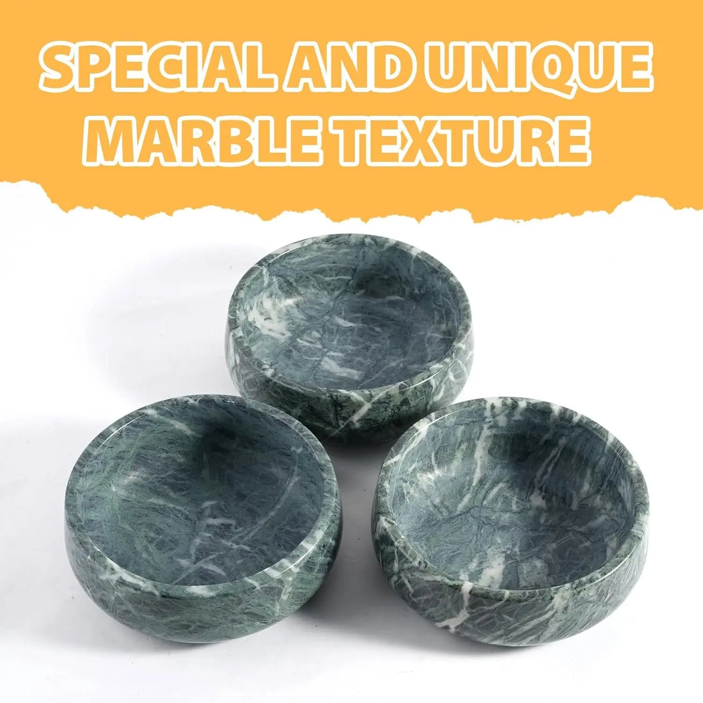Natural Marble Pet Bowl For Dogs/Cats