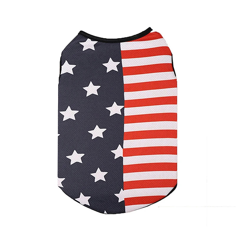 American Flag Pet Bandana Scarf With Adjustable Bow Tie