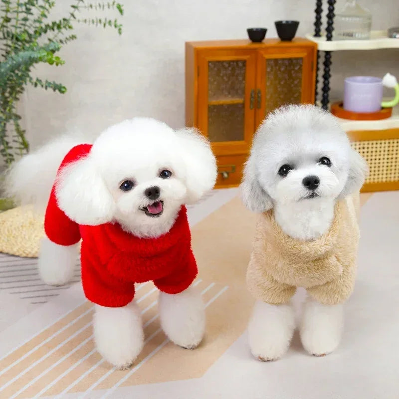 Warm Winter Overalls Jumpsuit With Zipper - Pets