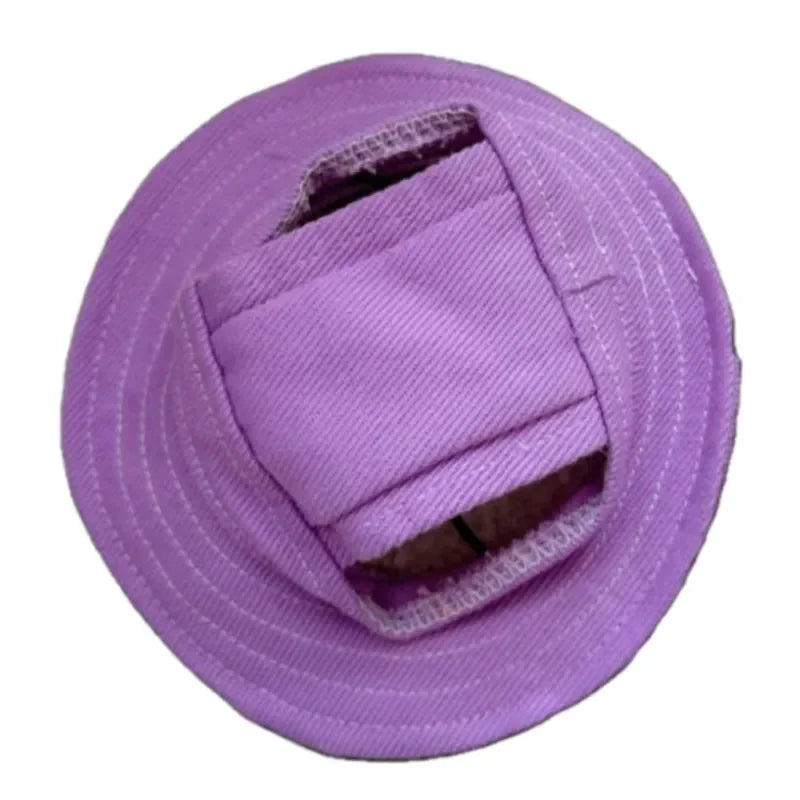 Cute Pet Hat With Ear Hole, Visor