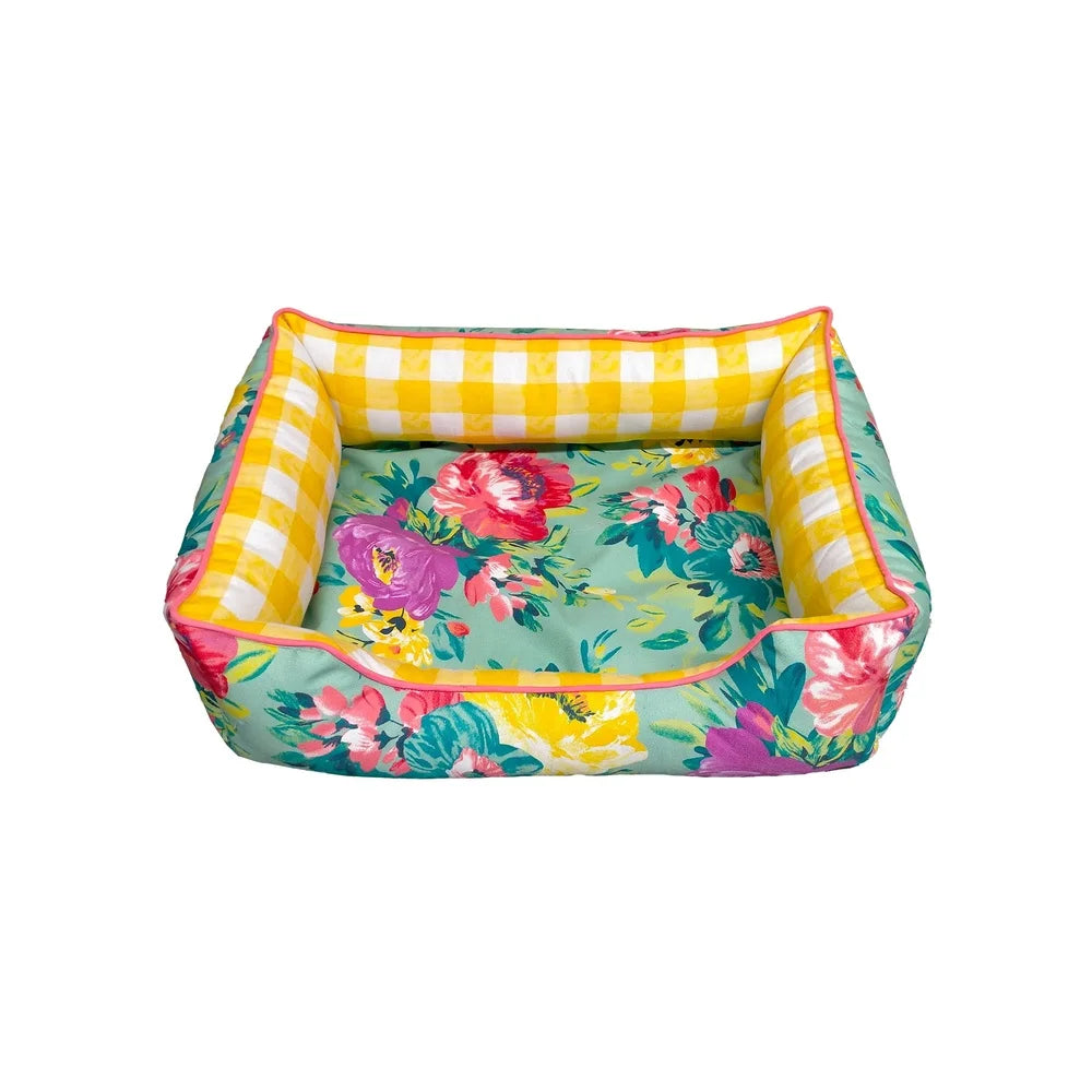 Cozy Medium Pet Bed, Plush, Vintage