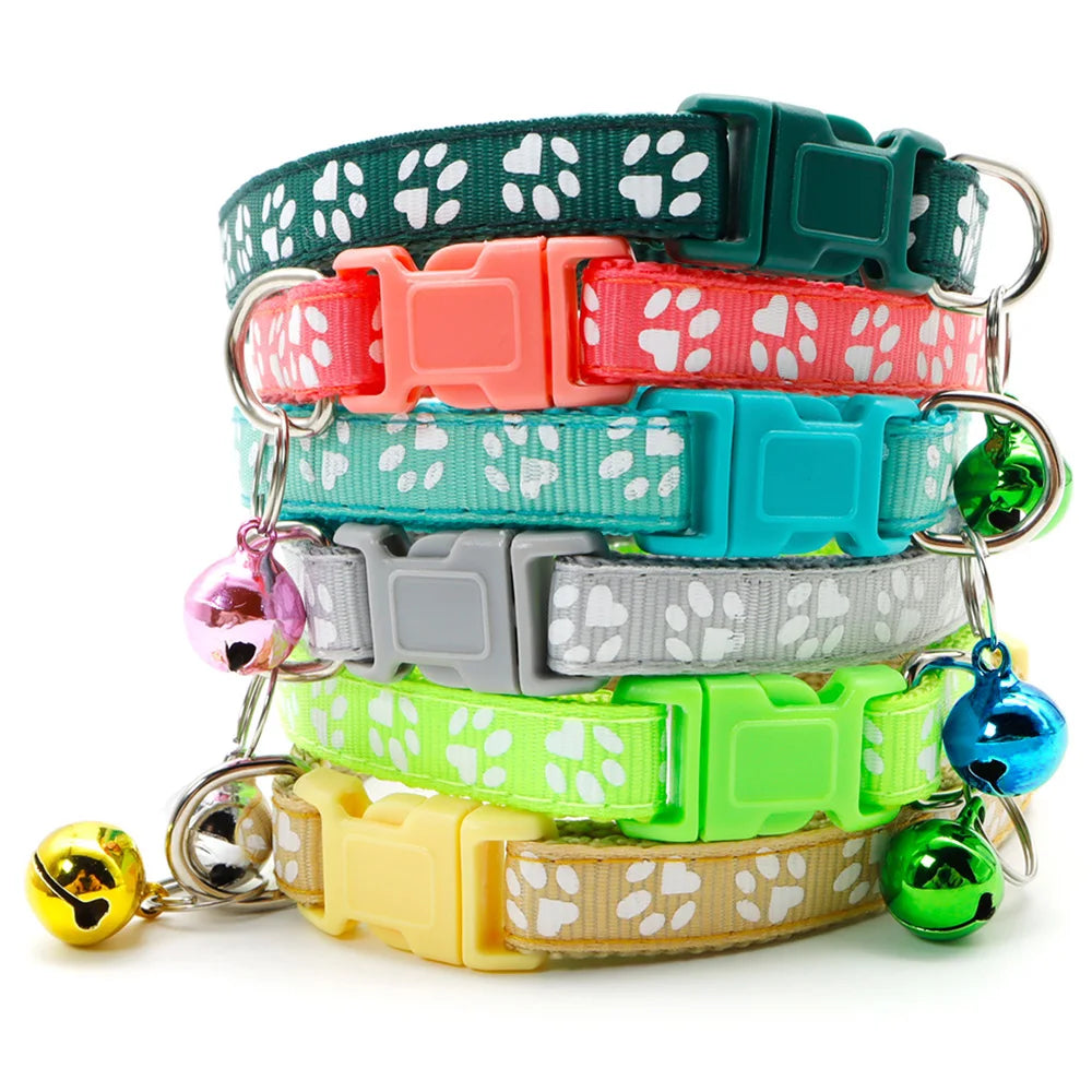 12 Piece Mix Color Collars With Bell