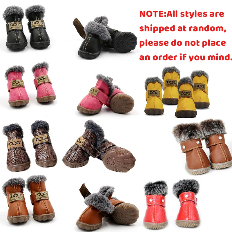Waterproof Thick Warm Leather Non-Slip Boots
