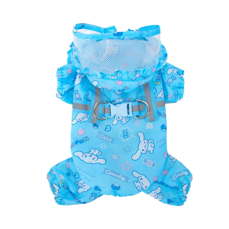 Hooded Waterproof Raincoat For Dogs - Dry, Stylish