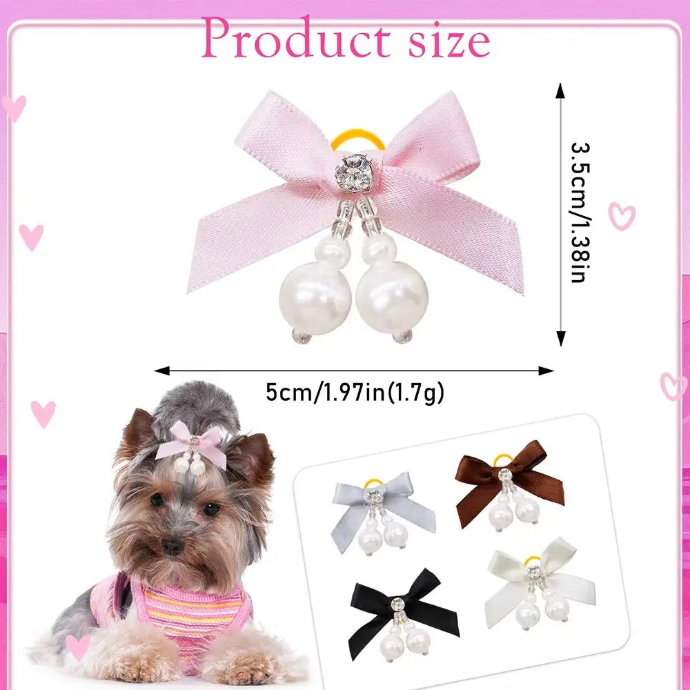 5/10PCS New Diamonds Puppy Bows