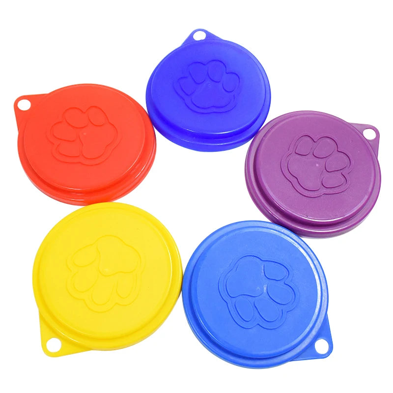 Reusable Plastic Lid Pet Caps With Print