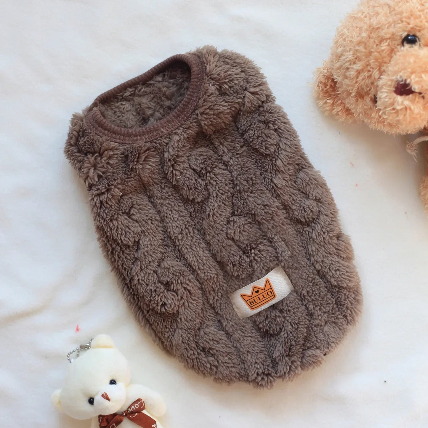 Winter Fleece Sweatshirt for Small Pets